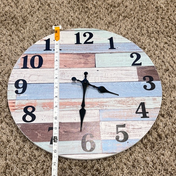 Rustic Multicolor Wall Clock - Picture 2 of 5
